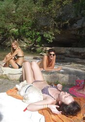 Amateurs stunning bathing suit and nearly nudes in public