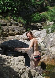 Amateurs stunning bathing suit and nearly nudes in public