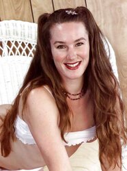Insatiable Alana showing her smallish boobs and wooly vagina