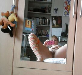 Jiggly Teenager In Bedroom