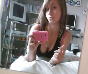 Jiggly Teenager In Bedroom