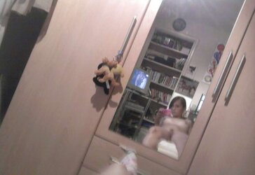 Jiggly Teenager In Bedroom