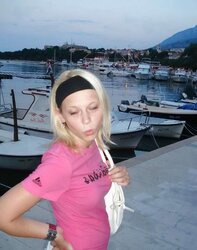 Lovely blodnie on holiday