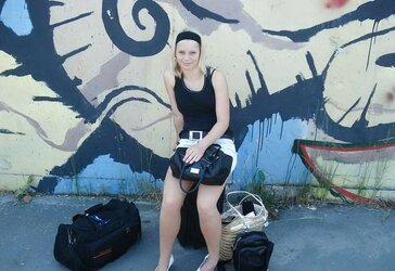Lovely blodnie on holiday