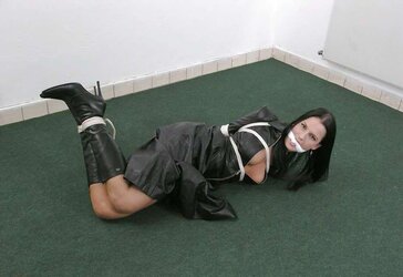 Tied in shoes