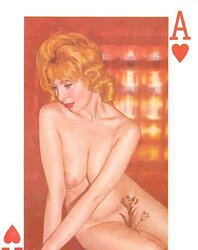 Vintage erotic playing cards (unluckily incomplete)