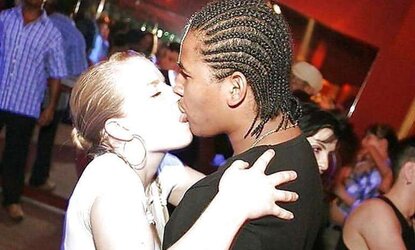 Bi-Racial smooching