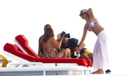 Jennifer Lopez Celebrating her bday in Miami BATHING SUIT Top