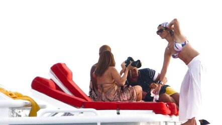 Jennifer Lopez Celebrating her bday in Miami BATHING SUIT Top