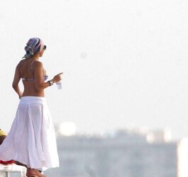Jennifer Lopez Celebrating her bday in Miami BATHING SUIT Top