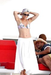 Jennifer Lopez Celebrating her bday in Miami BATHING SUIT Top