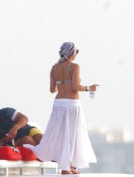 Jennifer Lopez Celebrating her bday in Miami BATHING SUIT Top