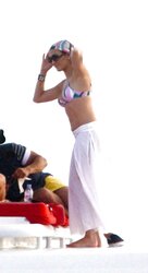 Jennifer Lopez Celebrating her bday in Miami BATHING SUIT Top