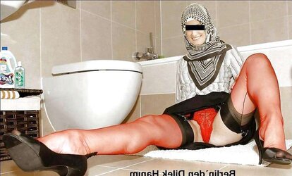 Turbanli hijab arab, turkish, asia naked - non bare