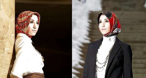 Turbanli hijab arab, turkish, asia naked - non bare