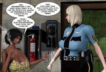 Cartoons: Ass-Fuck zeal of policewoman