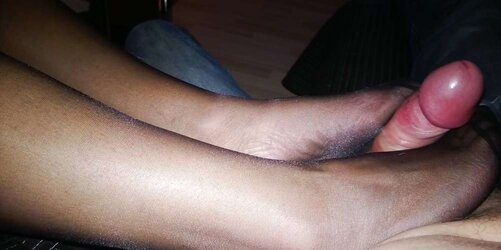 Tights, footjob, watch thrue, blowage