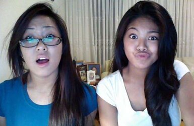 ASIAN TEENAGER AND PAL WITH YAM-SIZED BREASTS (GOOFY IMAGES)