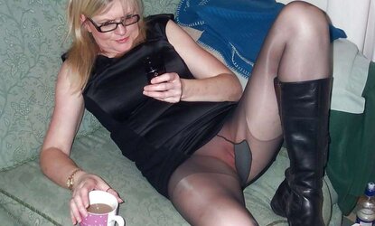 Granny tights stockings