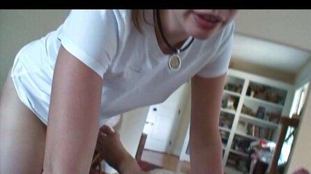 Wifey gobbling my penis while seeing Porn