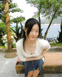 Korean gal naked in public