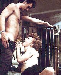 Vintage pornographic star Colleen Brennan in act