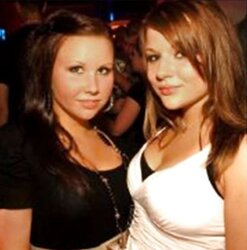 Handsome girly-girl teenager ladies have joy