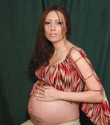 Pregnant redhead