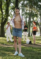 SHOWING IN PUBLIC - DARK-HAIRED TEENAGER
