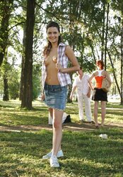 SHOWING IN PUBLIC - DARK-HAIRED TEENAGER