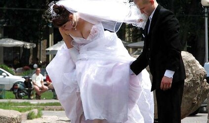 Up mini-skirt, no thong, downblouse mix up three (Camaster)