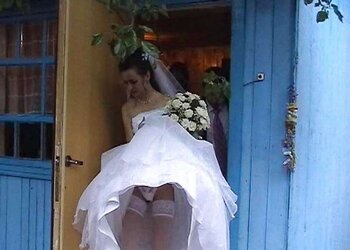 Up mini-skirt, no thong, downblouse mix up three (Camaster)