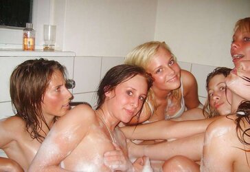 Danish students in a jacussi