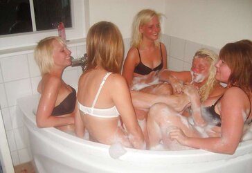 Danish students in a jacussi
