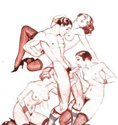 Vintage erotic art