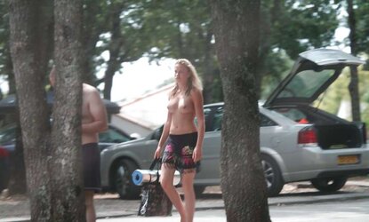Immense funbags on naturist camp - hd pictures