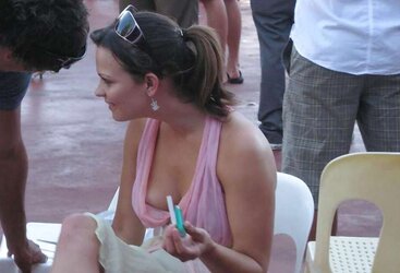 Nips - Pokies - Bare-Chested - Downblouse