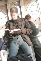 Fotze frisst Hosepipe - cameltoe