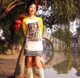 Chinese wifey gets porked while hubby not home