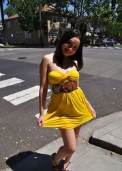 Uber-Sexy Asian Showcasing Outdoors