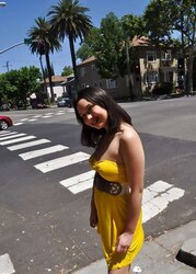 Uber-Sexy Asian Showcasing Outdoors