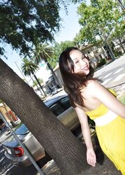 Uber-Sexy Asian Showcasing Outdoors