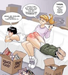 Slapping , art and comics