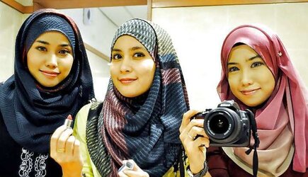 Turbanli hijab arab, turkish, asia bare - non bare