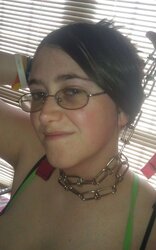 My gf, ashlee. Nice with glasses, and yam-sized orbs!