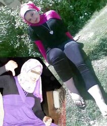 Outdoor jilbab hijab niqab arab turkish tudung turban mallu