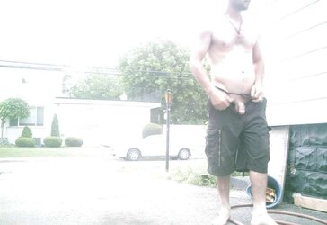 Bare infront of my mansion