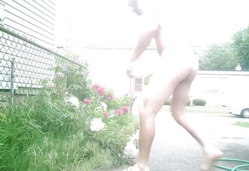 Bare infront of my mansion