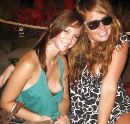 Downblouse bosom luxurious teenager orbs