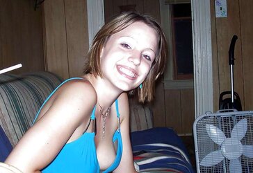 Downblouse bosom luxurious teenager orbs